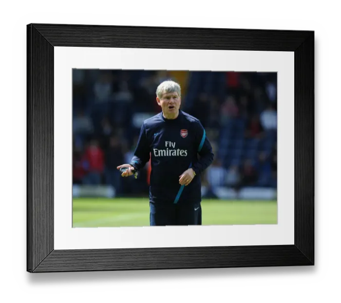 Framed Print : Pat Rice: Arsenal Assistant Manager Before West Bromwich Albion Match (2011-12) Framed Print : Pat Rice: Arsenal Assistant Manager Before West Bromwich Albion Match (2011-12)