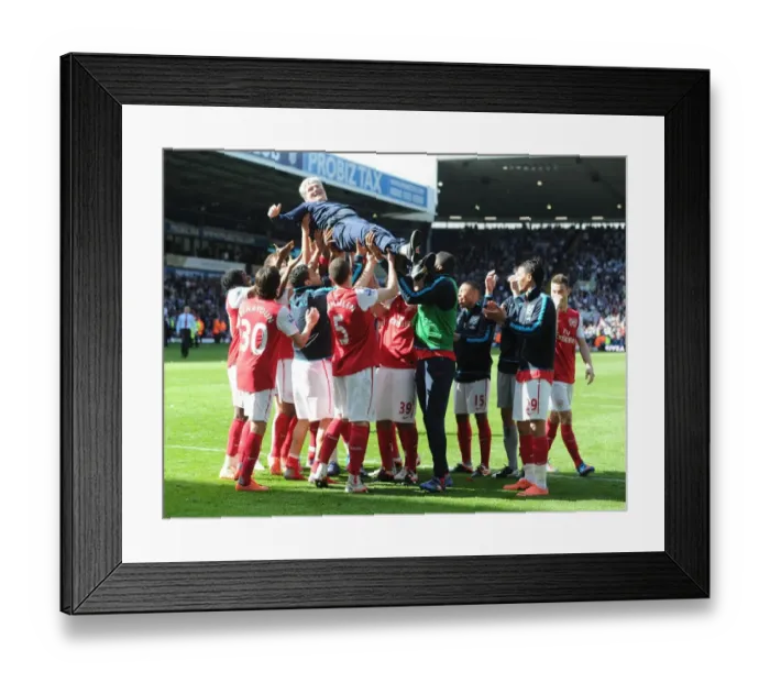 Framed Print : Arsenal's Jubilant Win over West Bromwich Albion: Pat Rice's Emotional Send-Off Framed Print : Arsenal's Jubilant Win over West Bromwich Albion: Pat Rice's Emotional Send-Off