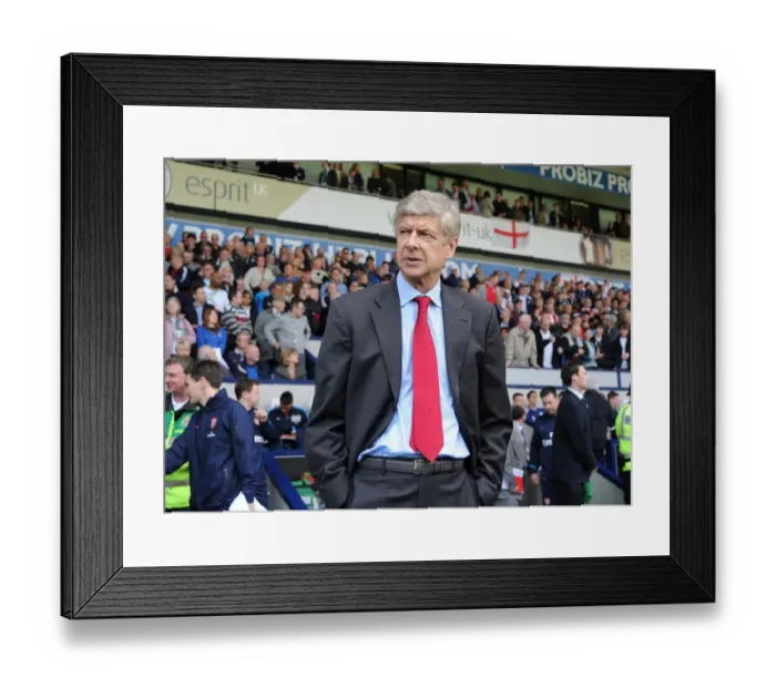 Framed Print : Arsene Wenger: Pre-Match Focus at West Bromwich Albion (2011-12)