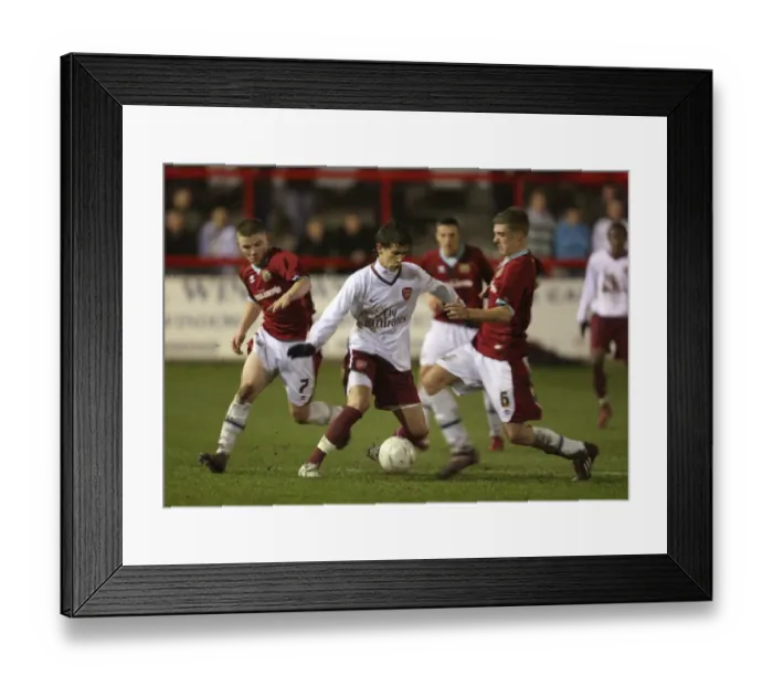 Framed Print : Rui Fonte (Arsenal) Christopher Lynch (Burnley) Framed Print : Rui Fonte (Arsenal) Christopher Lynch (Burnley)