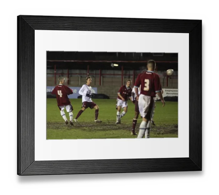 Framed Print : Mark Randall scores Arsenals 2nd goal under pressure from Alex Ray Harvey (Burnley) Framed Print : Mark Randall scores Arsenals 2nd goal under pressure from Alex Ray Harvey (Burnley)