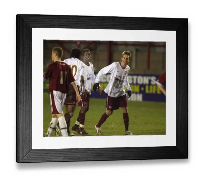 Framed Print : Mark Randall celebrates scoring Arsenals 2nd goal Framed Print : Mark Randall celebrates scoring Arsenals 2nd goal