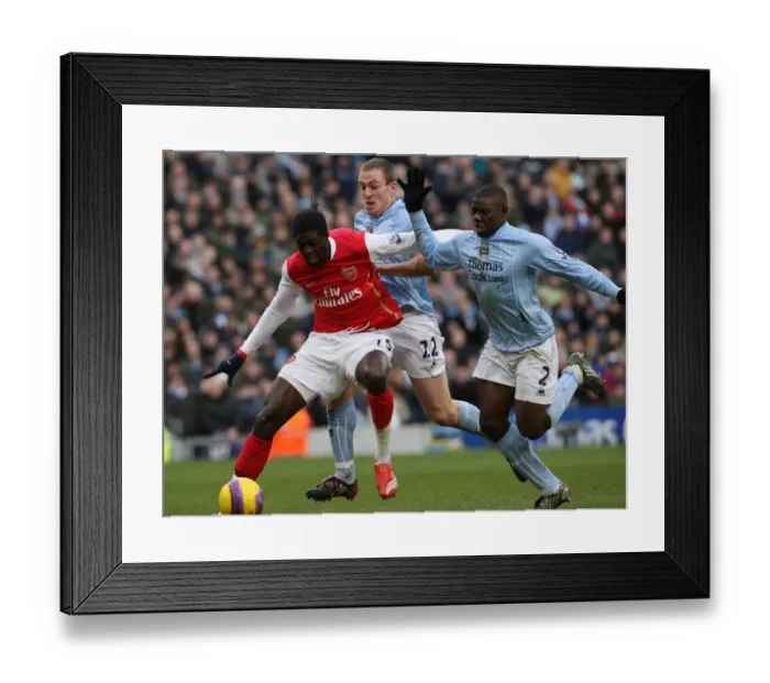 Framed Print : Adebayor's Double: Arsenal's 3-1 Victory Over Manchester City, 2008 Framed Print : Adebayor's Double: Arsenal's 3-1 Victory Over Manchester City, 2008