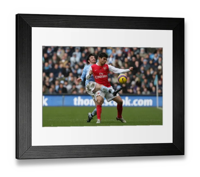 Framed Print : Triumphant Eduardo and Ireland: Manchester City 1-3 Arsenal, Barclays Premier League, 2008 Framed Print : Triumphant Eduardo and Ireland: Manchester City 1-3 Arsenal, Barclays Premier League, 2008
