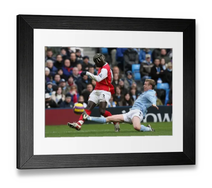 Framed Print : Bacary Sagna (Arsenal) Michael Ball (Manchester City) Framed Print : Bacary Sagna (Arsenal) Michael Ball (Manchester City)