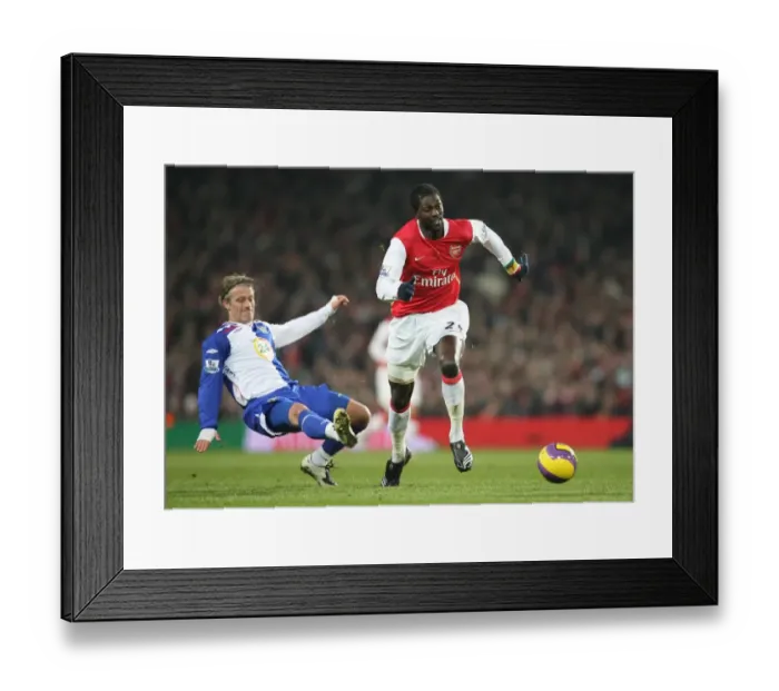 Framed Print : Emmauel Adebayor (Arsenal) Tugay (Blackburn Rovers) Framed Print : Emmauel Adebayor (Arsenal) Tugay (Blackburn Rovers)