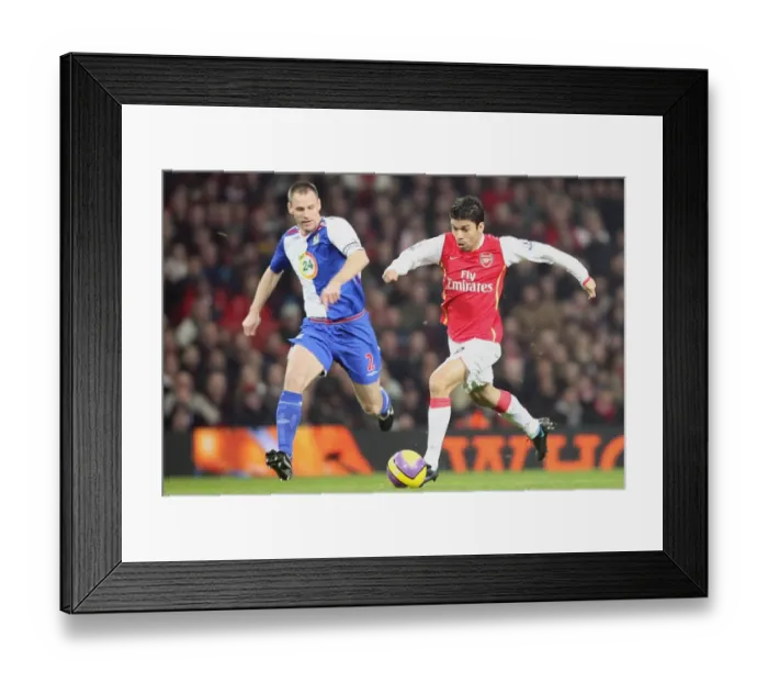 Framed Print : Eduardo (Arsenal) Andre Ooijer (Blackburn Rovers)