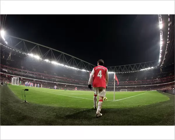 Cesc Fabregas (Arsenal) waits to take a corner