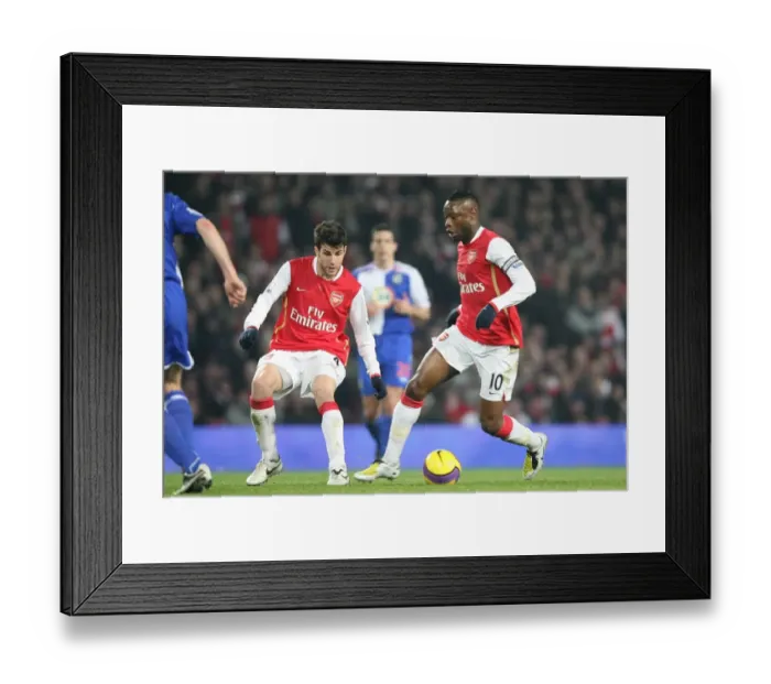 Framed Print : William Gallas and Cesc Fabregas (Arsenal) Framed Print : William Gallas and Cesc Fabregas (Arsenal)