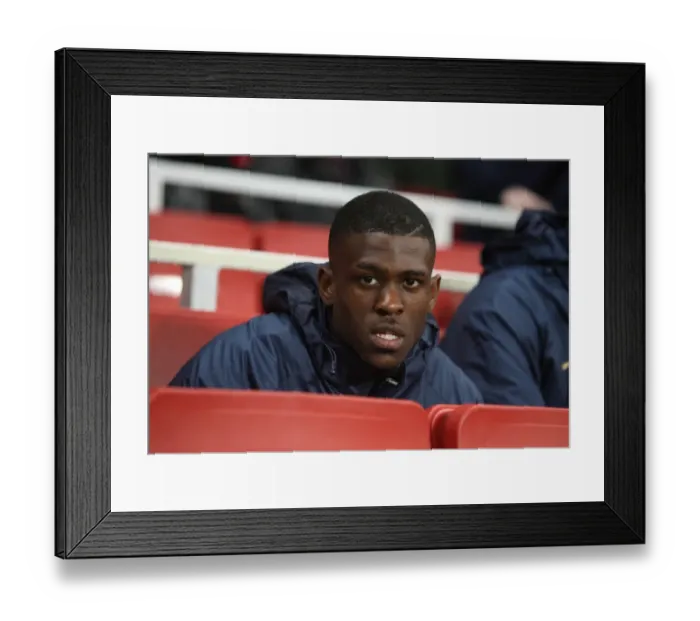 Framed Print : Arsenal's Kerrea Gilbert Celebrates Goal Against Blackburn Rovers, Emirates Stadium, 2008