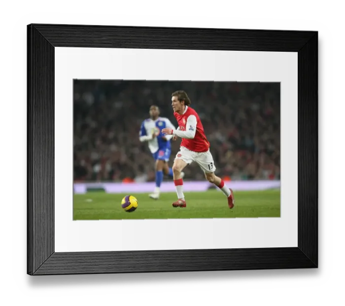 Framed Print : Alex Hleb Scores in Arsenal's 2-0 Victory Over Blackburn Rovers, Emirates Stadium, 2008