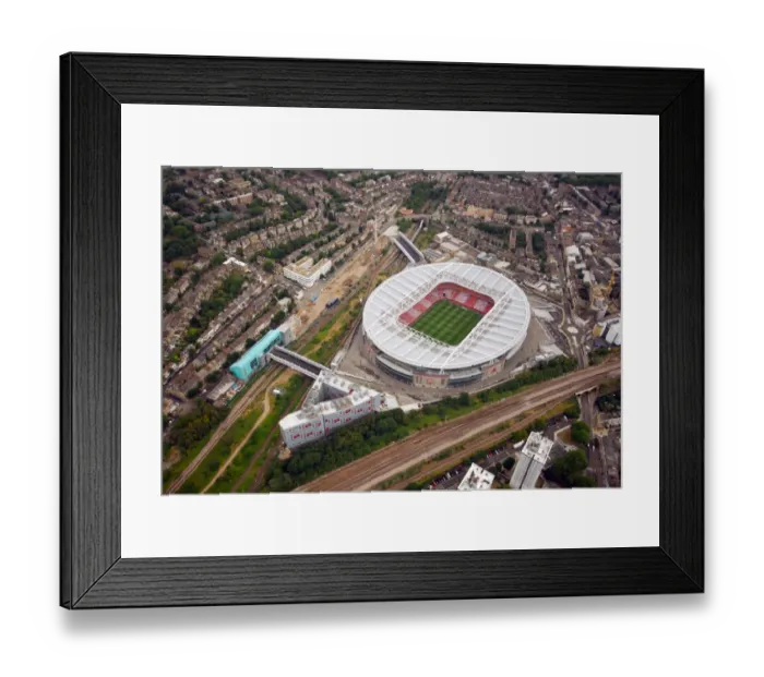 Framed Print : Aerial View of Exciting Arsenal 2:1 Ajax: Bergkamp's Testimonial at Emirates Stadium Framed Print : Aerial View of Exciting Arsenal 2:1 Ajax: Bergkamp's Testimonial at Emirates Stadium