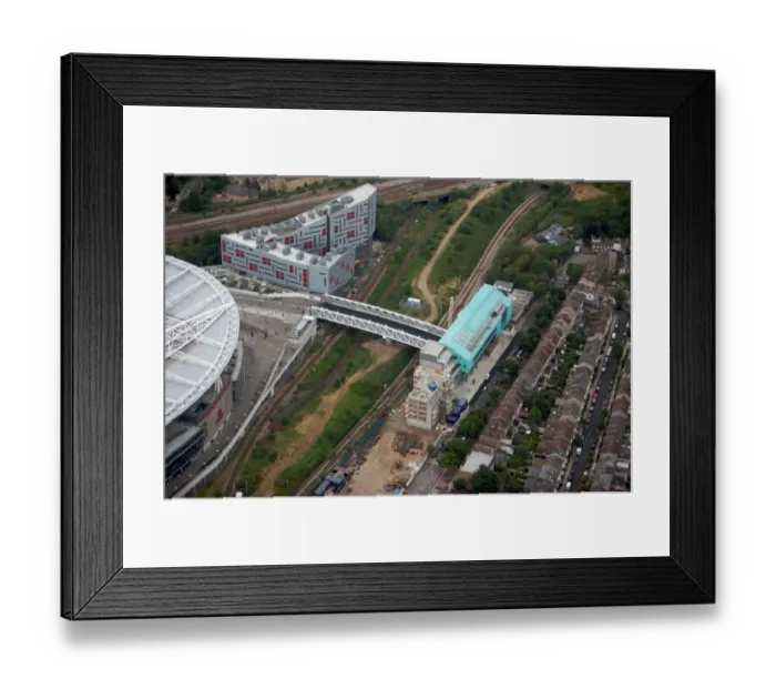 Framed Print : Aerial View of Arsenal's Highbury House and Northern Triangle During Dennis Bergkamp's Testimonial Match against Ajax, Emirates Stadium, Islington, London, 2006 Framed Print : Aerial View of Arsenal's Highbury House and Northern Triangle During Dennis Bergkamp's Testimonial Match against Ajax, Emirates Stadium, Islington, London, 2006
