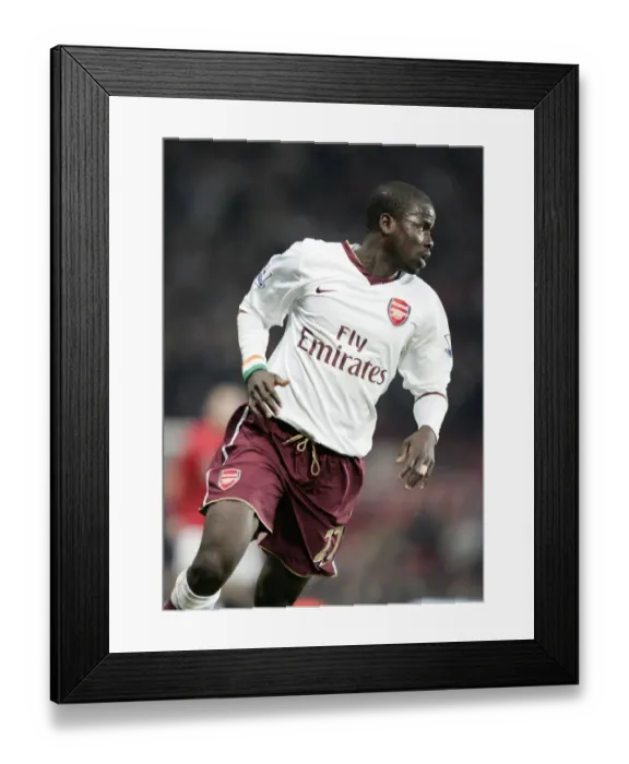 Framed Print : Emmanuel Eboue's Disappointing Day: Manchester United Crushes Arsenal 4-0 in FA Cup Framed Print : Emmanuel Eboue's Disappointing Day: Manchester United Crushes Arsenal 4-0 in FA Cup