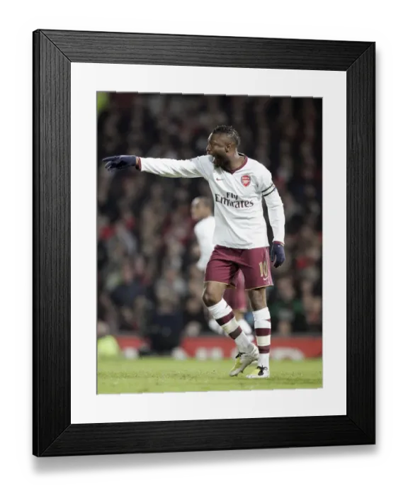 Framed Print : William Gallas Defeat: Manchester United 4-0 Arsenal in FA Cup 5th Round