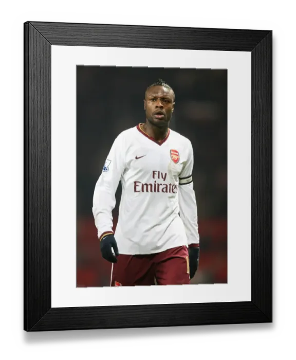 Framed Print : Disappointment for Gallas: Manchester United's 4-0 FA Cup Triumph over Arsenal (Old Trafford, 2008)