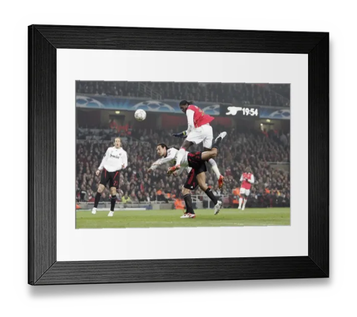 Framed Print : Emmanuel Adebayor (Arsenal) Alessandro Nesta (Milan) Framed Print : Emmanuel Adebayor (Arsenal) Alessandro Nesta (Milan)