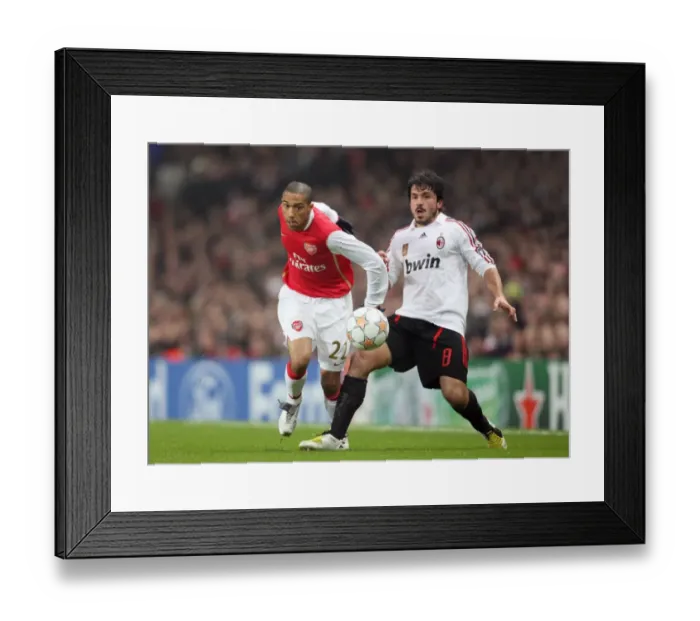 Framed Print : Clash of Titans: Gael Clichy (Arsenal) vs. Gennaro Gattuso (Milan) - 0:0 Stalemate in the UEFA Champions League Framed Print : Clash of Titans: Gael Clichy (Arsenal) vs. Gennaro Gattuso (Milan) - 0:0 Stalemate in the UEFA Champions League