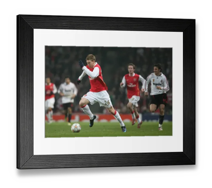 Framed Print : Arsenal's Nicklas Bendtner in Action Against AC Milan, UEFA Champions League, Emirates Stadium, 2008 Framed Print : Arsenal's Nicklas Bendtner in Action Against AC Milan, UEFA Champions League, Emirates Stadium, 2008
