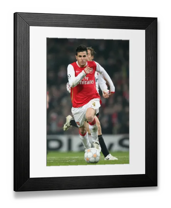 Framed Print : Cesc Fabregas in Action for Arsenal against AC Milan, UEFA Champions League, Emirates Stadium, 2008 Framed Print : Cesc Fabregas in Action for Arsenal against AC Milan, UEFA Champions League, Emirates Stadium, 2008