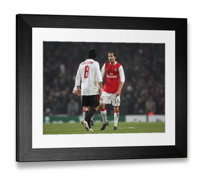 Framed Print : Mathieu Flamini (Arsenal) Gennaro Gattuso (AC Milan) Framed Print : Mathieu Flamini (Arsenal) Gennaro Gattuso (AC Milan)