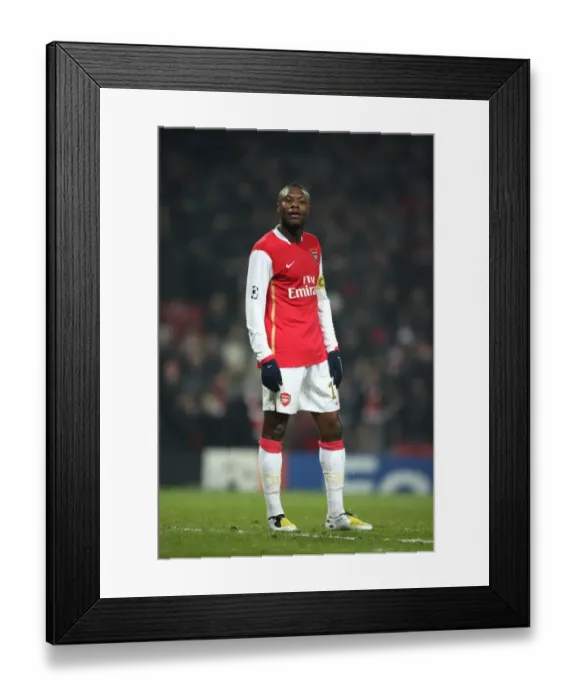 Framed Print : Arsenal's Gallas Stands Firm: 0-0 Stalemate Against AC Milan, UEFA Champions League, Emirates Stadium, 2008 Framed Print : Arsenal's Gallas Stands Firm: 0-0 Stalemate Against AC Milan, UEFA Champions League, Emirates Stadium, 2008