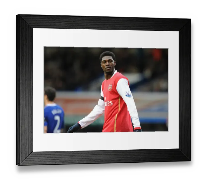 Framed Print : Adebayor's Dramatic Double: Birmingham City 2-2 Arsenal, 2008 Barclays Premier League