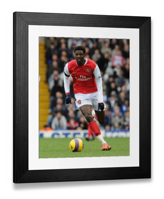 Framed Print : Dramatic Double: Adebayor's Last-Minute Equalizer Saves Arsenal at Birmingham, 2008 Premier League