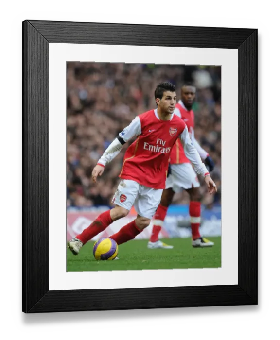 Framed Print : Cesc Fabregas: Battle at Birmingham - 2:2 Stalemate for Arsenal, 2008