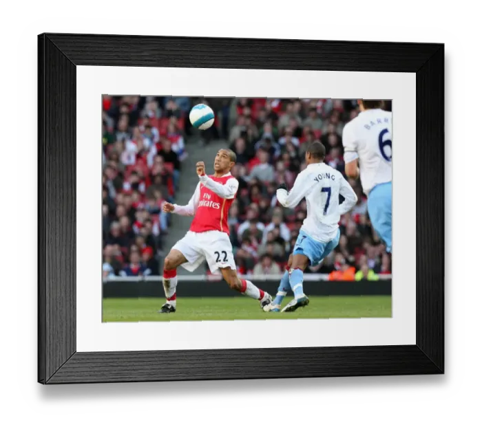 Framed Print : Gael Clichy (Arsenal) Ashley Young (Villa) Framed Print : Gael Clichy (Arsenal) Ashley Young (Villa)