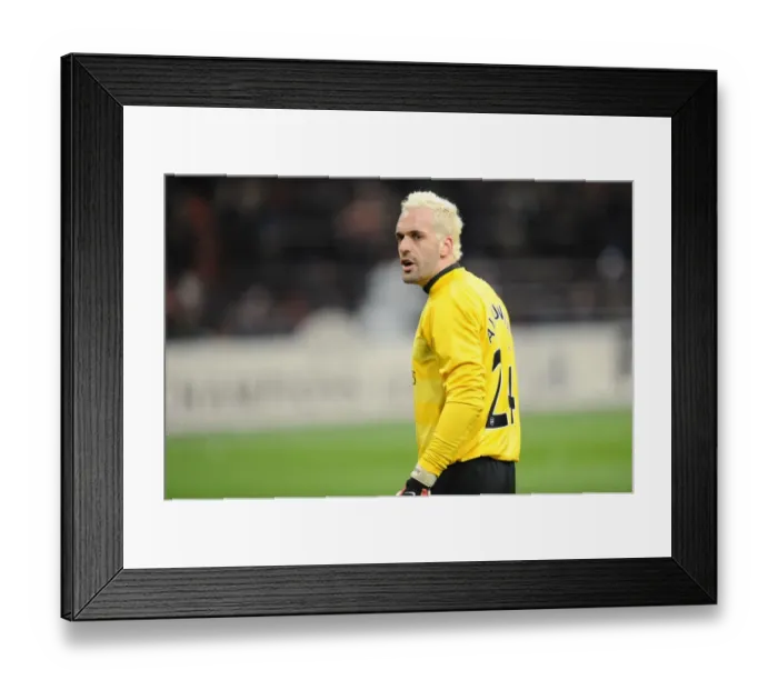 Framed Print : Manuel Almunia's Victory: Arsenal's 2-0 Win Over AC Milan in Champions League Framed Print : Manuel Almunia's Victory: Arsenal's 2-0 Win Over AC Milan in Champions League