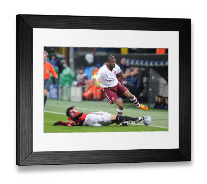 Framed Print : Abu Diaby (Arsenal) Kaka (AC Milan) Framed Print : Abu Diaby (Arsenal) Kaka (AC Milan)
