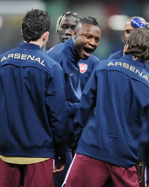 Arsenal's Gallas Rallies Team Before Crushing AC Milan in Champions League