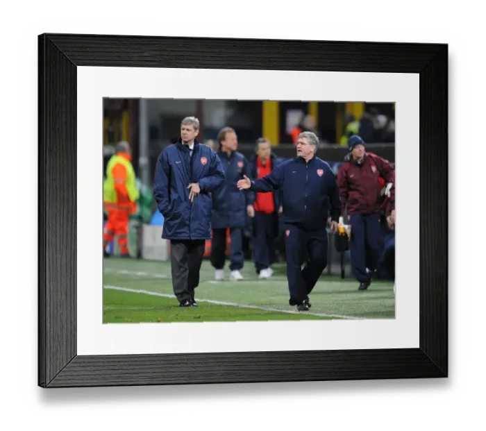 Framed Print : Arsenal manager Arsene Wenger and assistant Pat Rice Framed Print : Arsenal manager Arsene Wenger and assistant Pat Rice