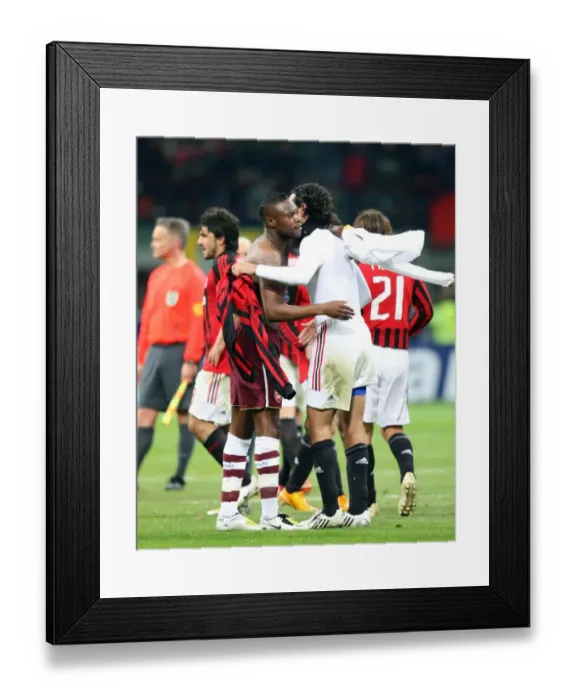Framed Print : William Gallas (Arsenal) and Alessandro Nesta (Milan) at the final whistle Framed Print : William Gallas (Arsenal) and Alessandro Nesta (Milan) at the final whistle