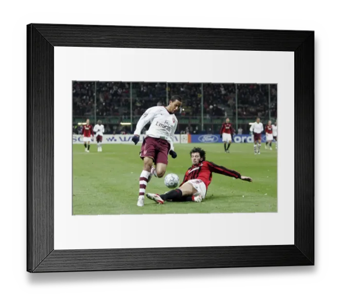 Framed Print : Theo Walcott's Game-Changing Run: Arsenal's Unforgettable 2-0 Victory Over Milan in the Champions League, 2008 Framed Print : Theo Walcott's Game-Changing Run: Arsenal's Unforgettable 2-0 Victory Over Milan in the Champions League, 2008