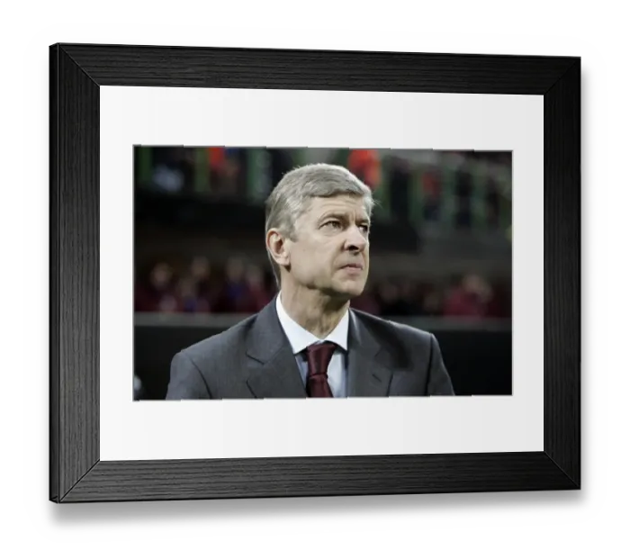 Framed Print : Arsene Wenger's Arsenal Triumph: 2-0 Over AC Milan in Champions League