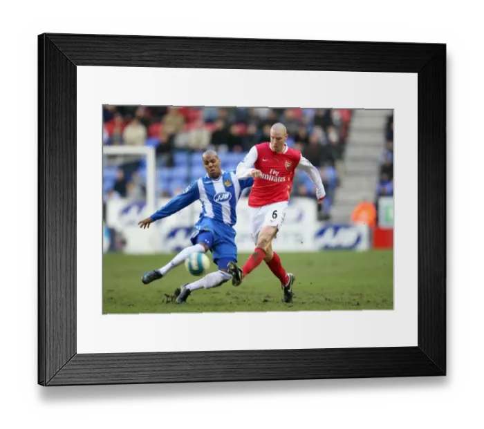 Framed Print : Senderos vs. King: Stalemate at JJB Stadium - Arsenal vs. Wigan, Barclays Premier League, 2008 Framed Print : Senderos vs. King: Stalemate at JJB Stadium - Arsenal vs. Wigan, Barclays Premier League, 2008