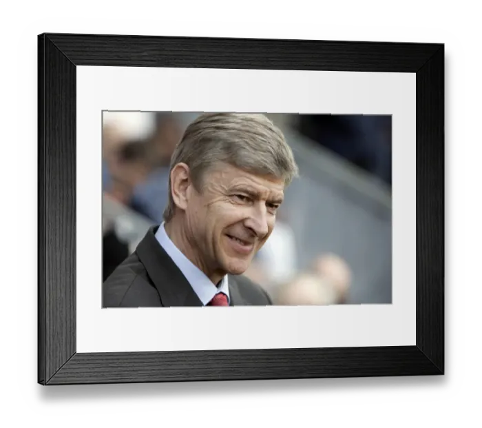 Framed Print : Arsene Wenger at the Helm: 0-0 Stalemate Against Wigan Athletic, Barclays Premier League, 2008