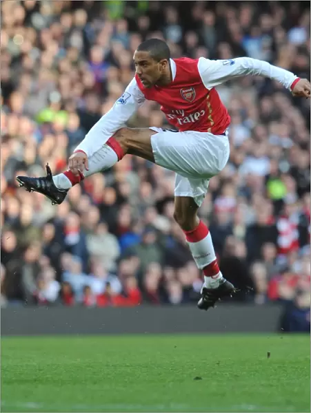 Gael Clichy in Action for Arsenal Against Aston Villa, 1:1 Barclays Premier League Match, Emirates Stadium, 1st March 2008