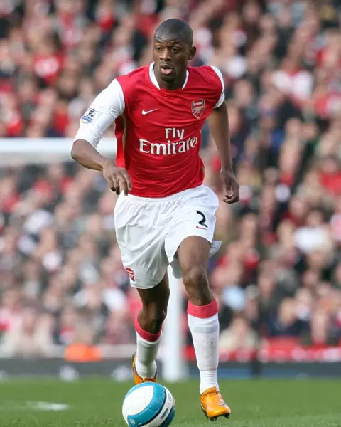 Abou Diaby in Action: Arsenal vs. Aston Villa, 1-1 Barclays Premier League Match, Emirates Stadium, 1 / 3 / 08