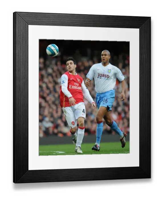 Framed Print : Fabregas vs. Knight: The Intense Rivalry - Arsenal vs. Aston Villa, 1:1, Barclays Premier League, Emirates Stadium, 1 / 3 / 2008 Framed Print : Fabregas vs. Knight: The Intense Rivalry - Arsenal vs. Aston Villa, 1:1, Barclays Premier League, Emirates Stadium, 1 / 3 / 2008