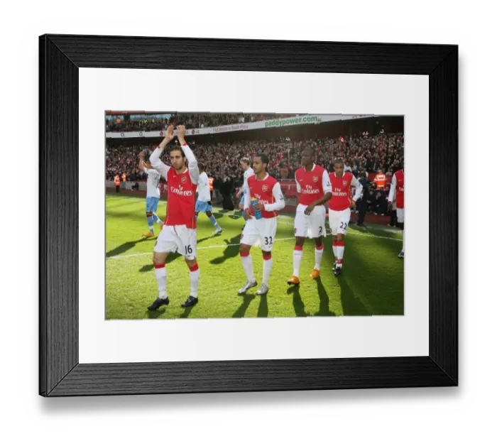Framed Print : Mathieu Flamini, Theo Walcott, Abu Diaby and Gael Clichy (Arsenal)