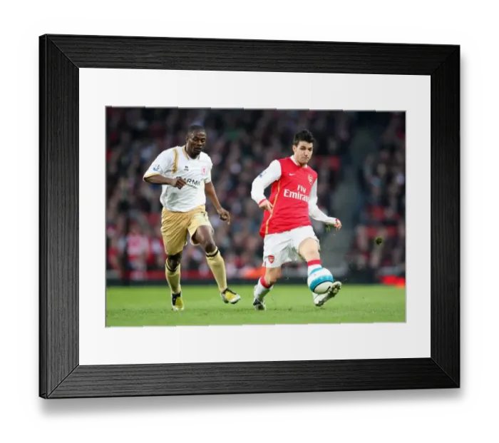 Framed Print : Cesc Fabregas (Arsenal) George Boateng (Boro) Framed Print : Cesc Fabregas (Arsenal) George Boateng (Boro)