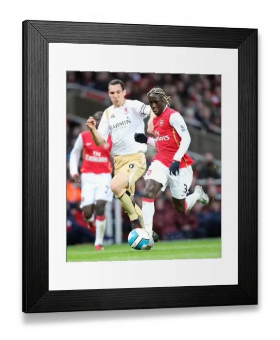Framed Print : Bacary Sagna (Arsenal) Emmanuel Pogatetz (Boro) Framed Print : Bacary Sagna (Arsenal) Emmanuel Pogatetz (Boro)