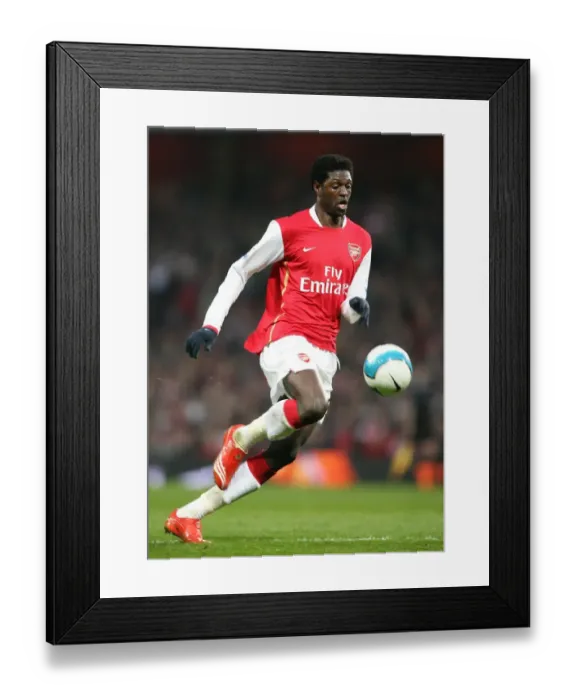 Framed Print : Emmaunuel Adebayor (Arsenal) Framed Print : Emmaunuel Adebayor (Arsenal)