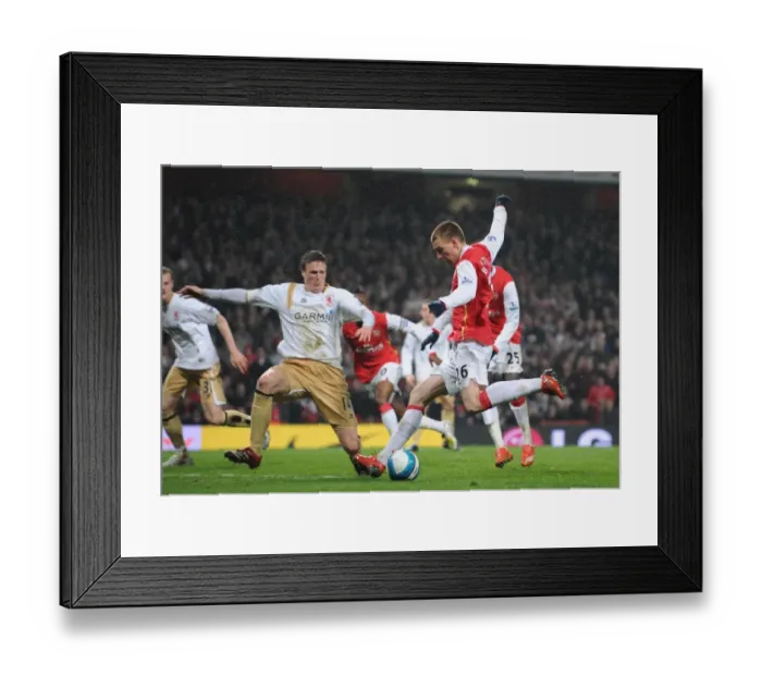 Framed Print : Bendtner vs. Huth: The Intense Rivalry - Arsenal 1:1 Middlesbrough, Barclays Premier League, Emirates Stadium, London, 2007 Framed Print : Bendtner vs. Huth: The Intense Rivalry - Arsenal 1:1 Middlesbrough, Barclays Premier League, Emirates Stadium, London, 2007