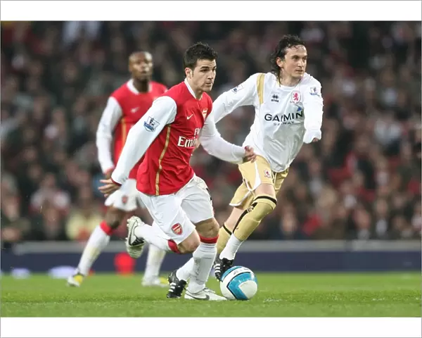 Cesc Fabregas (Arsenal) Tuncay Sanli (Middlesbrough)