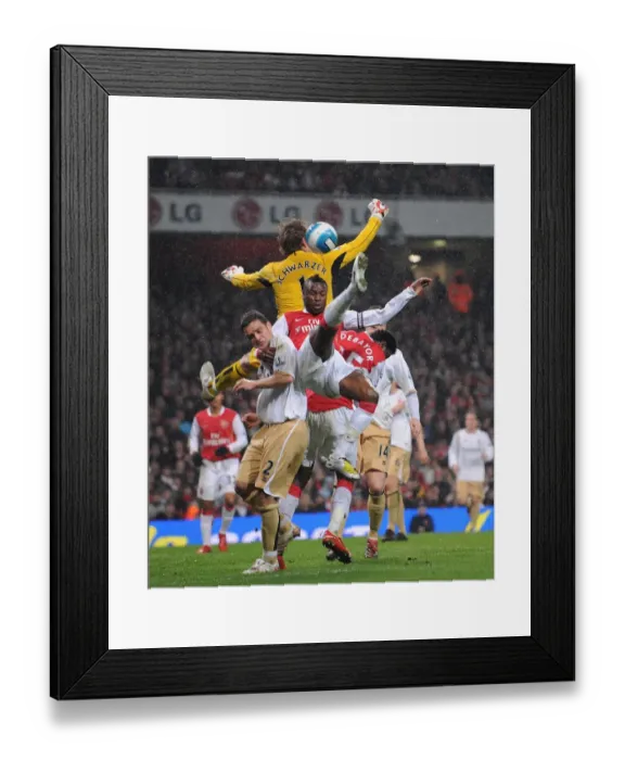 Framed Print : William Gallas (Arsenal) Mark Schwarzer (Middlesbrough)