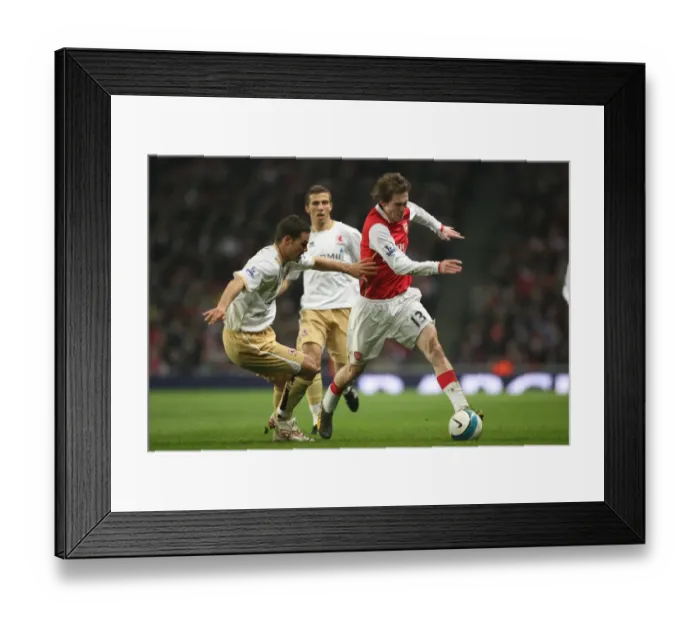 Framed Print : Alex Hleb (Arsenal) Luke Young (Middlesbrough) Framed Print : Alex Hleb (Arsenal) Luke Young (Middlesbrough)